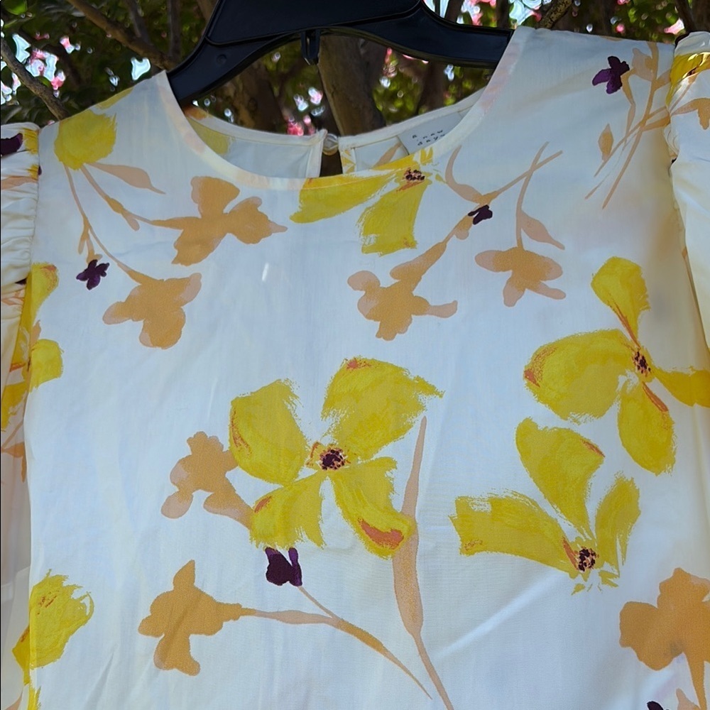 A New Day Yellow and Cream Floral Dress - Picture 8 of 9